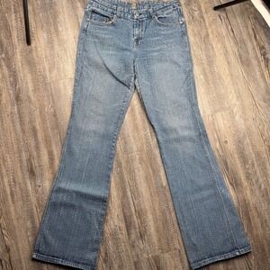7 For All Mankind Women's 31 Flare Light Wash Jeans READ Has a flaw